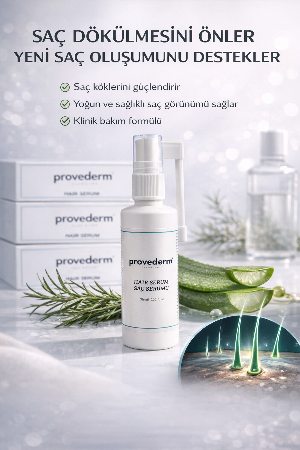 Provederm Saç Dökülmesine Karşı Serum 60 ML